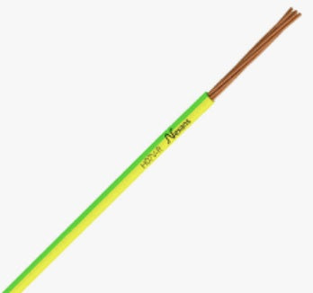Câble rigide H07VR 1G6 - Vert/Jaune